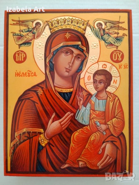 ръчно рисувана икона по оригинална технология, снимка 1