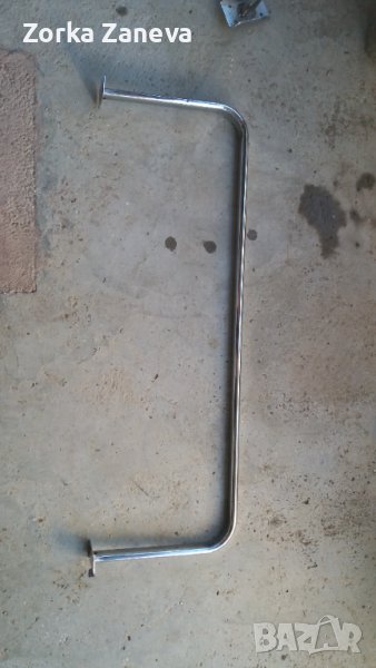 стойка за дрехи за стена,хромникел., снимка 1