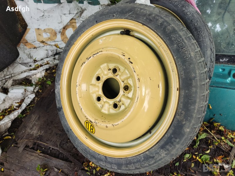 Резервна гума - патерица 15" 5х114,3, снимка 1