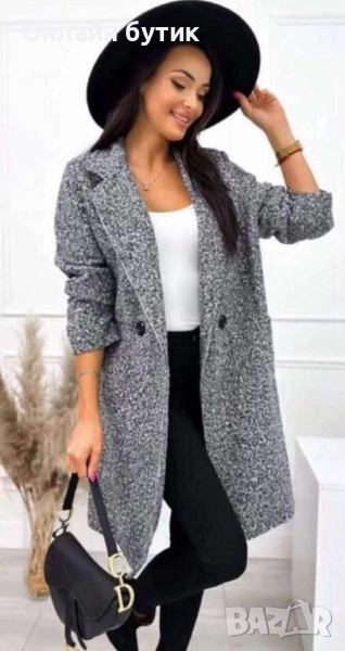 Дамско преходно палто от букле, снимка 1