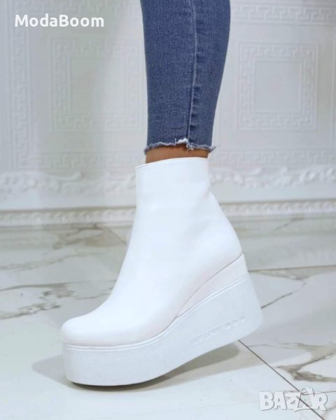 🔝Топ дамски кожени боти на платформа / различни цветове🔝, снимка 1