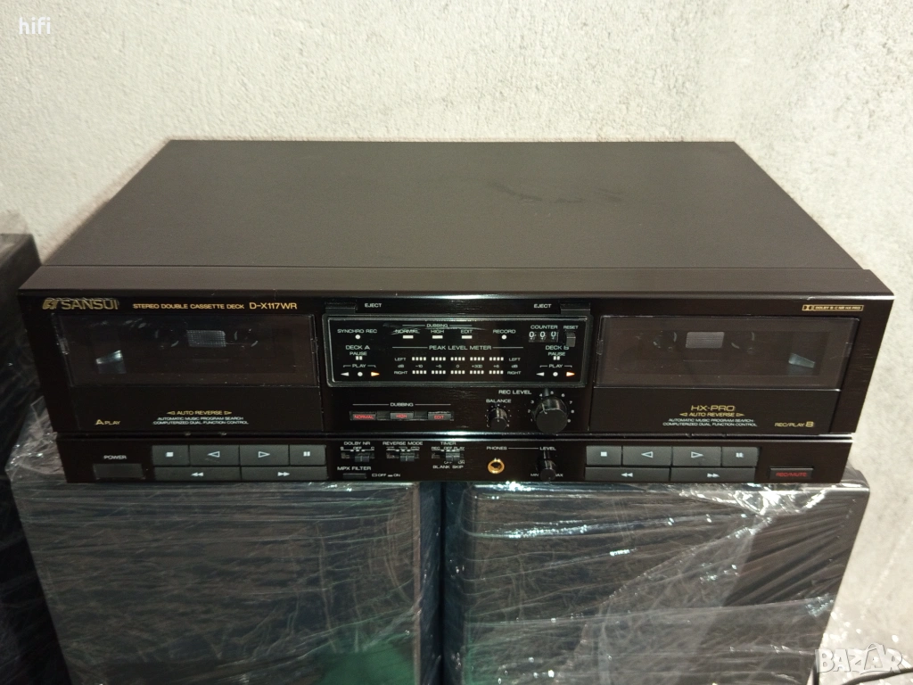 Двукасетен дек Sansui D-X117WR, снимка 1