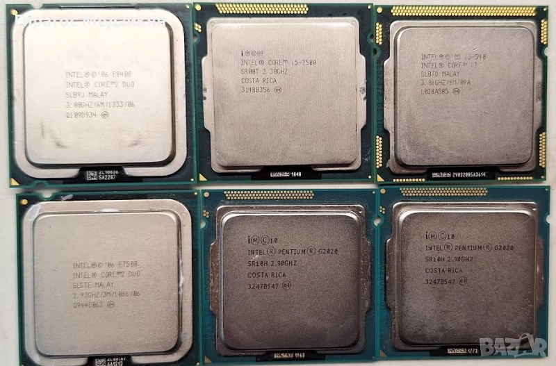Продавам процесори: Intel i5 Core 2 Duo E7500, Core 2 Duo E8400, i3-540, Pentium G2020, снимка 1