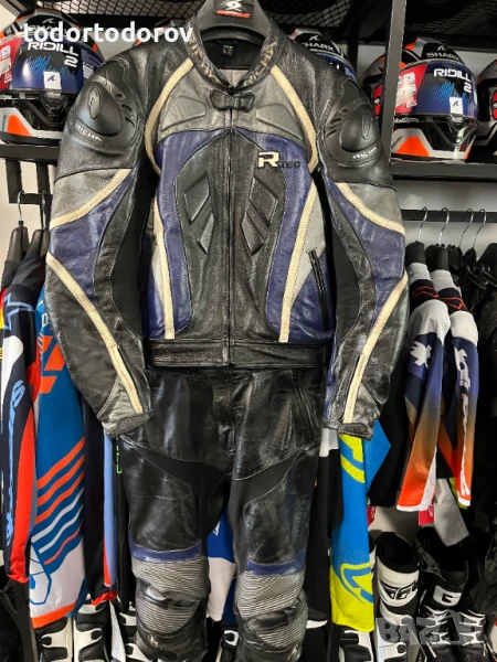Kожен мото екип RICHA BLADE ,2 части ,размер 54-L,всички протектори, снимка 1