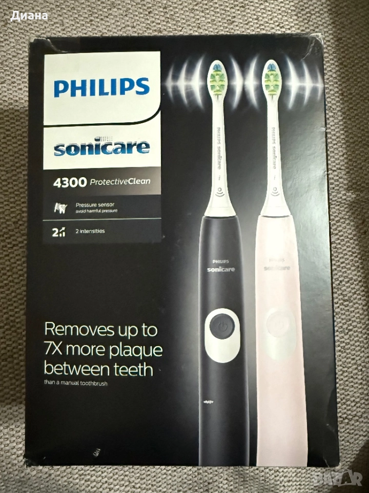 Електрическа звукова четка за зъби protective clean 2 бр., снимка 1