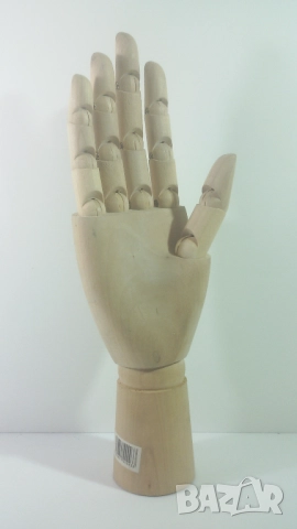Дървена ръка със стави, артикулирана, снимка 2 - Декорация за дома - 52952315