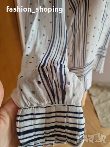  Риза с десен точки Massimo Dutti, размер 40, снимка 7 - Ризи - 50052344