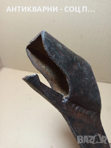 Стар Ръчно Кован Инструмент Тегло 1.300кг., снимка 9 - Антикварни и старинни предмети - 50489271