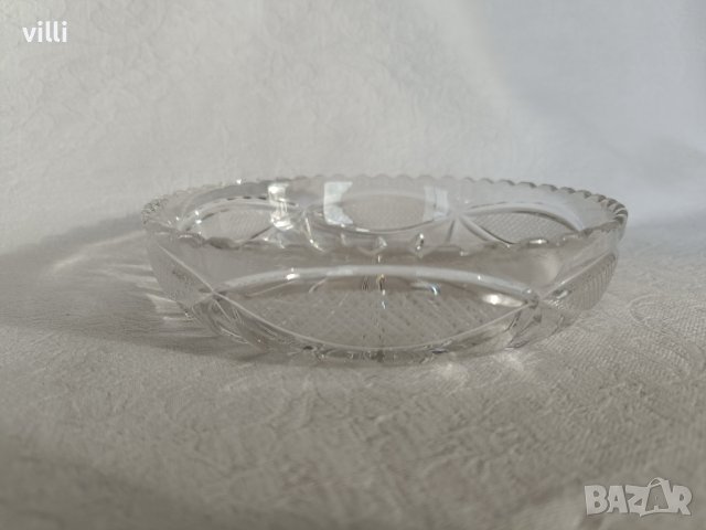 Кристална купа ядки / салати, снимка 1