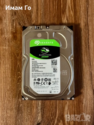 Seagate Barracuda 6TB – вътрешен HDD за PC / NAS / Storage, снимка 2 - Твърди дискове - 52459486