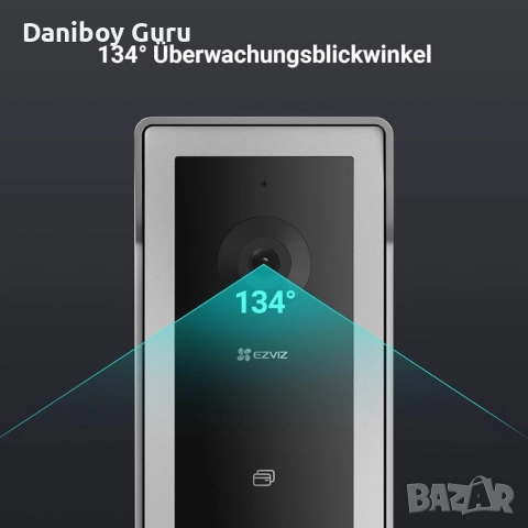 EZVIZ CP5 видеодомофон Интерком 1080P, 7-инчов сензорен монитор, снимка 5 - Друга електроника - 52407997
