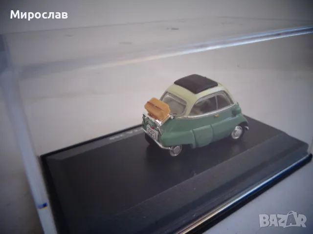 1:72 HONGWELL BMW ISETTA 250 ИГРАЧКА КОЛИЧКА МОДЕЛ , снимка 4 - Колекции - 47770969