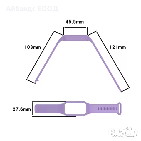 Силиконова каишка за Xiaomi Smart Band 9 active / Redmi Smart Band 3, снимка 13 - Смарт гривни - 52106353