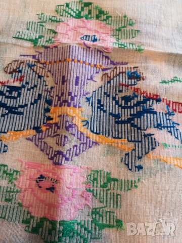 Автентична 100 годишна Кенарена Кърпа от Стар Аристократичен Русенски Род, снимка 7 - Антикварни и старинни предмети - 29075652