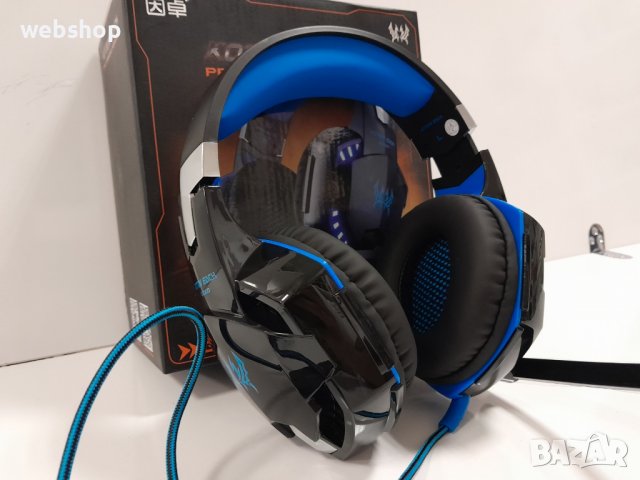 LED светещи Геймърски слушалки Kotion Each G2000, с микрофон , снимка 1