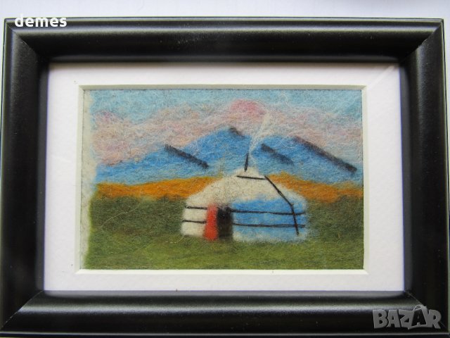  Традиционна картина от филц - Монголия