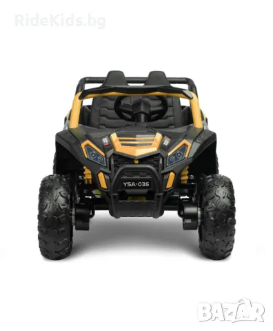 Офроуд акумулаторен автомобил AXEL – GOLD, 4x4, с дистанционно и LED, снимка 4 - Детски велосипеди, триколки и коли - 49977129