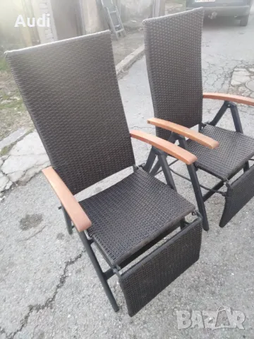 Регулируем стол-шезлонг ратан , кафяв полиратан, снимка 7 - Градински мебели, декорация  - 48562181
