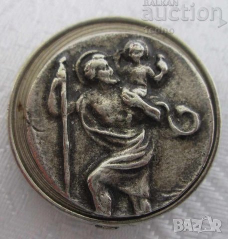 Св. Христофор пътническа икона Исус, Пиза, Италия религия, снимка 1