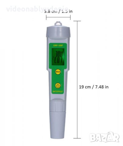 ORP Метър Тестер с Обхват ±1999mV Измерващ Окислително-Възстановителния Потенциал на Течности. Вода., снимка 4 - Други - 32639412
