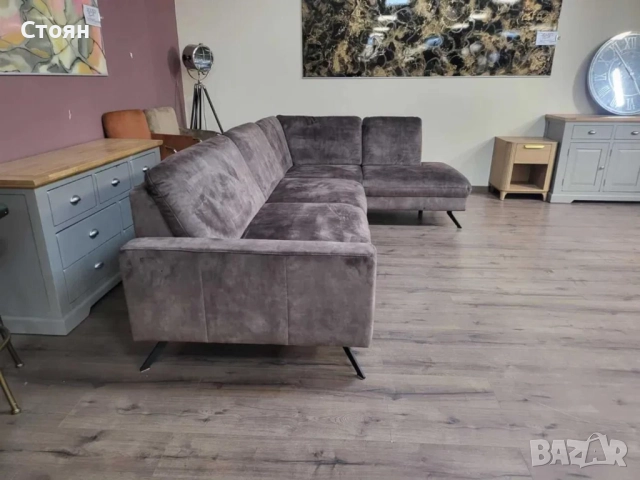 ПРОМОЦИЯ!!! Кафяв ъглов диван от плат LS701521, снимка 5 - Дивани и мека мебел - 52837751