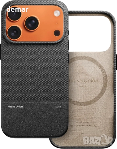 Калъф Native Union (Re) Classic 3.0 за iPhone 17 Pro, MagSafe, черен, снимка 1