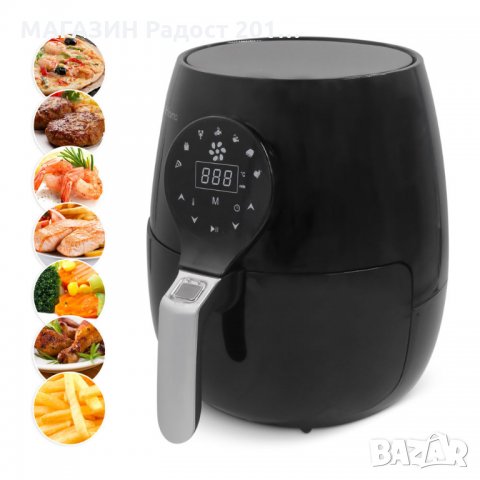 Фритюрник с горещ въздух HOMA HF-353D ЛЕД ДИСПЛЕИ 24 МЕСЕЦА ГАРАНЦИЯ , снимка 2 - Фритюрници - 30649721