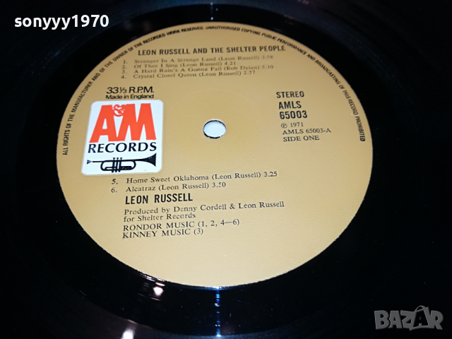 LEON RUSSELL-MADE IN ENGLAND 2004222007, снимка 6 - Грамофонни плочи - 36523078