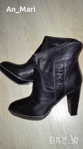 Естествена кожа - дамски боти с ток "Benetton"! Намалени от 159€ на 119лв