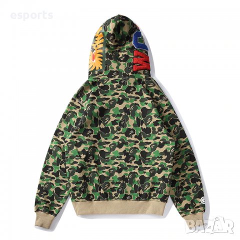 Унисекс суичър (блуза с качулка) Bape A Bathing Ape Classic Camo, снимка 6 - Суичъри - 36906745