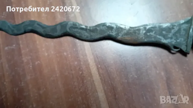 кама  Крис дамаска стомана, снимка 2 - Антикварни и старинни предмети - 49257088