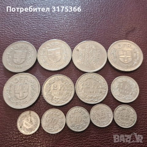 Нови юбилейни франкове Швейцария, снимка 1 - Нумизматика и бонистика - 43787557