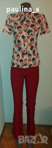 Винтидж марков комплект / Панталон "Zara" basic , снимка 1 - Панталони - 32588451