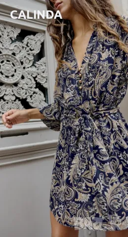 Зара/zara/ нова рокля с пейсли мотиви