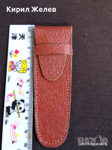 Старо кожено калъфче от соца за КОЛЕКЦИЯ ДЕКОРАЦИЯ 38403, снимка 2 - Други ценни предмети - 51195317