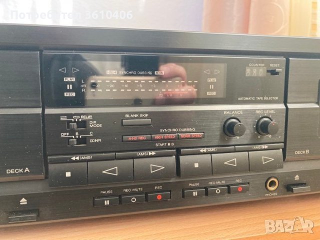Двукасетъчен дек Sony TC-WR670 / HX Pro, снимка 3 - Декове - 39563253
