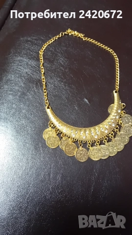 етно колие с пендари