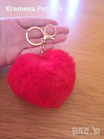 Сърца - магнит, плюшено, ключодържател, Свети Валентин,  доставка 3.50лв с Български пощи, снимка 2 - Декорация за дома - 51563719