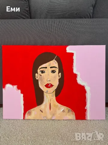 Абстрактна картина 50х70, снимка 7 - Картини - 36997936