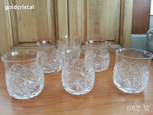 Кристални чаши , снимка 4 - Антикварни и старинни предмети - 43593537
