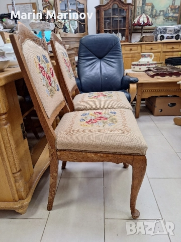 2 броя трапезни ретро столове , снимка 3 - Столове - 51652461