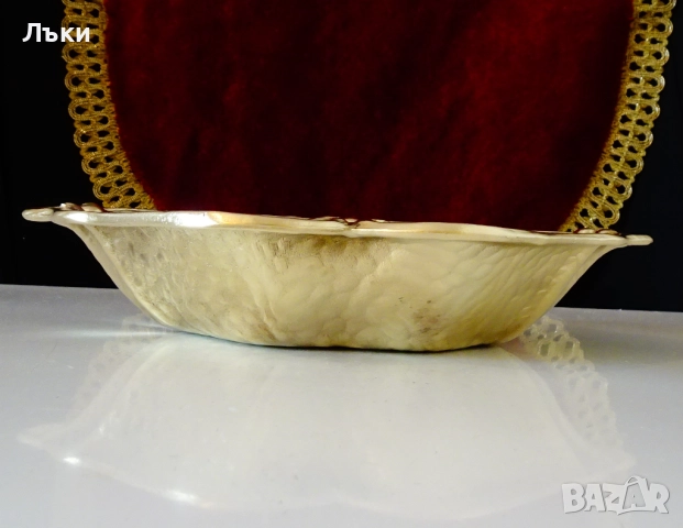 Бронзова фруктиера,купа 500 гр.,барок. , снимка 4 - Антикварни и старинни предмети - 52122750