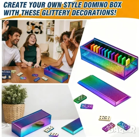 Молд две части домино+кутия , снимка 10 - Форми - 53412417