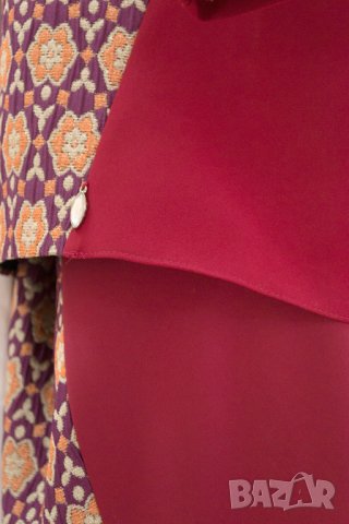 Комплект от пола и блуза в бордо Margo Collection - L, снимка 6 - Костюми - 17281219