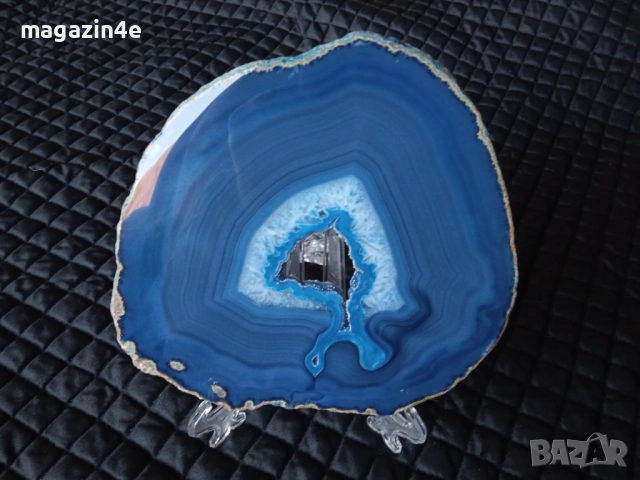 Голяма плочка от естествен ахат,скъпоценен камък за хармония и дълголетие,Родопи,Родопис,