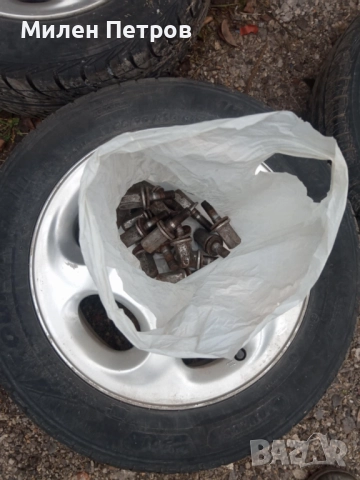 165/70/14 Перфектни джанти с гуми +ПОДАРЪК болтове за пежо 206 peugeot, снимка 2 - Гуми и джанти - 52656697