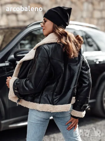 Дамско кожено зимно яке BELLCIAO, 3цвята , снимка 13 - Якета - 47422422