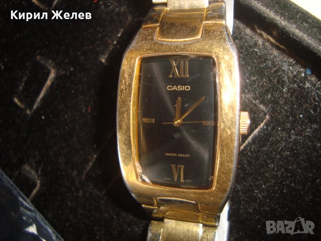 CASIO ОРИГИНАЛЕН ПОЗЛАТЕН ЯПОНСКИ ЧАСОВНИК РАБОТЕЩ с ОРИГИНАЛНАТА ВЕРИЖКА КАСИО и ЛУКС КУТИЯ 22351, снимка 3 - Мъжки - 32912112