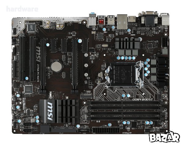 дънна платка msi z170a pc mate socket сокет 1151, снимка 3 - Дънни платки - 36105083