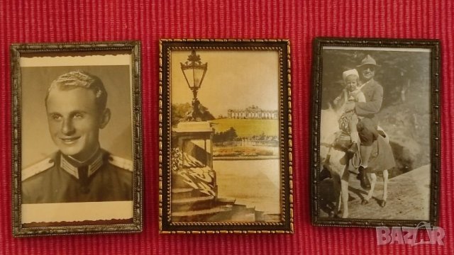 Стари рамки за снимки със снимки. , снимка 2 - Антикварни и старинни предмети - 37673822